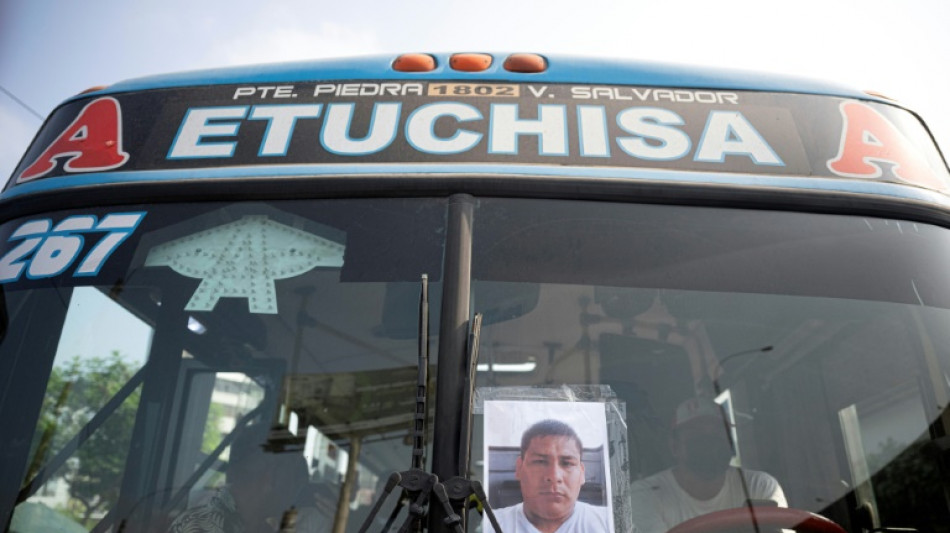Protesta de transportistas contra la extorsión en Perú