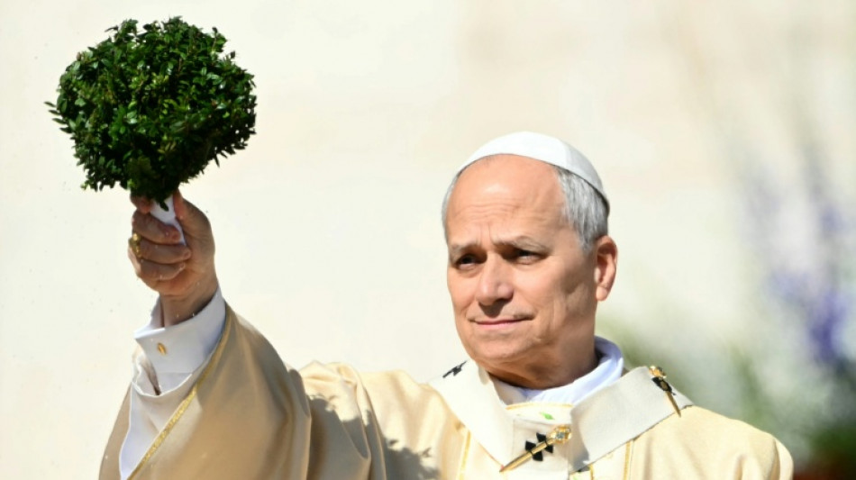 El papa pide "elegir la paz" en su primer mensaje de Pascua