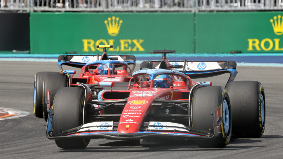 F1: Miami; Sainz penalizzato, scala dal 4&deg;al 5&deg; posto