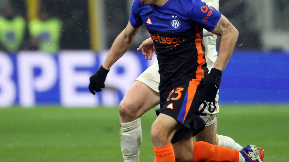 Champions: l'Inter perde Barella, ha un risentimento muscolare