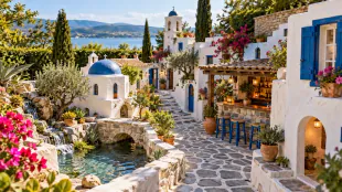 &pound;10,000 garden project transforms a UK home into a miniature Greece