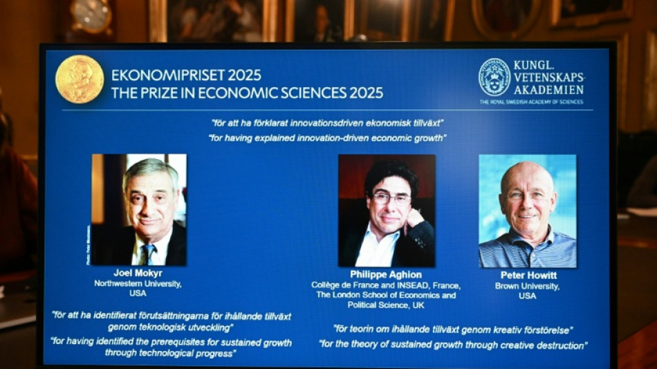 Trio vence o Nobel da Economia por estudos sobre crescimento e inovação