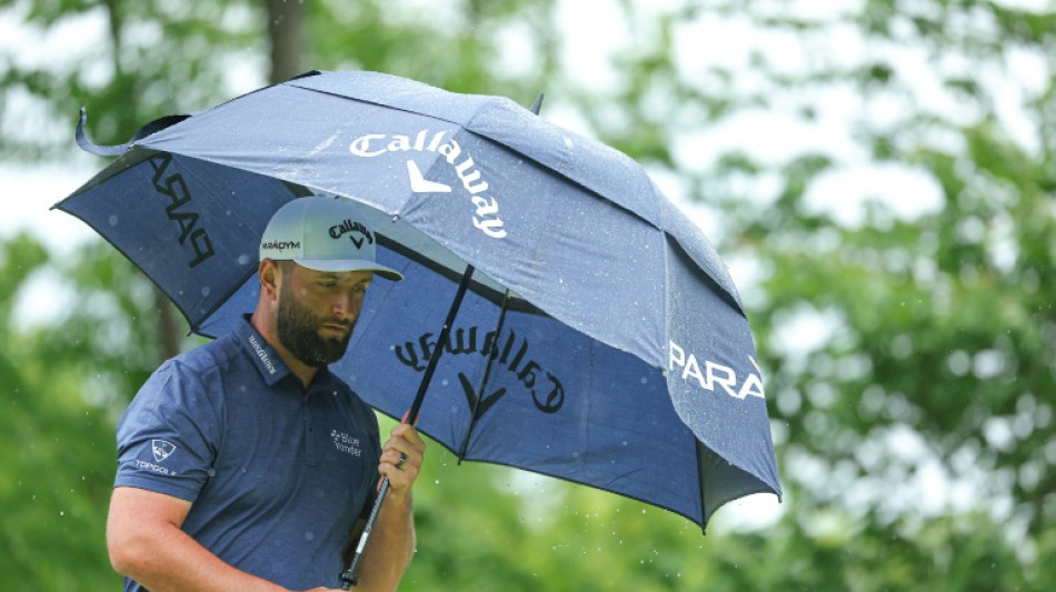 Showers produce major drenching at rain-soaked PGA
