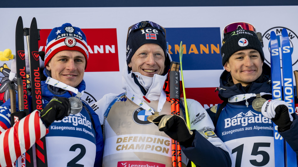 >ANSA-BOX/ Mondiali biathlon: Boe da record, Giacomel &egrave; quinto