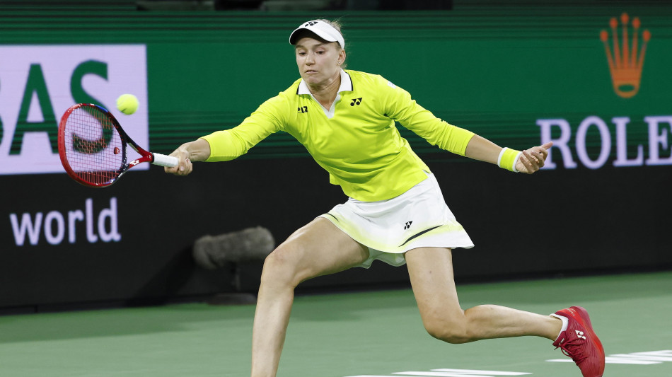 Tennis: Rybakina conquista l'accesso alla finale di Indian Wells