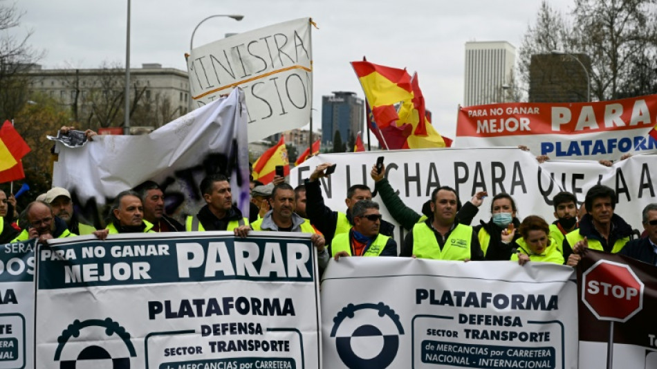 Madrid d&eacute;bloque un milliard d'euros sans mettre fin &agrave; la gr&egrave;ve des routiers