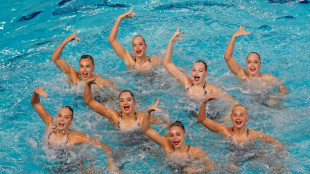 La danza guerrera de las nadadoras ucranianas conquista al p&uacute;blico de los Juegos Europeos