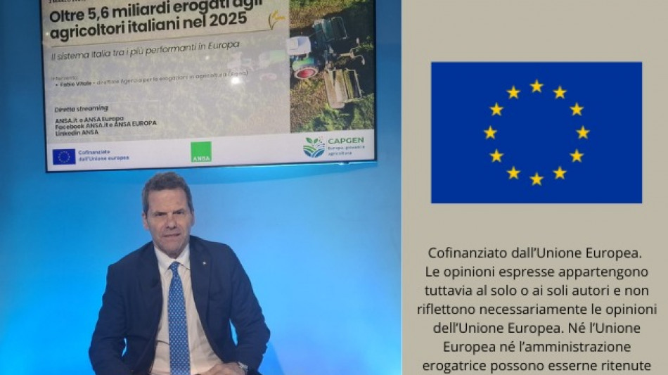 Vitale (Agea), 'in momento drammatico dare certezze, per agricoltori oltre 6 miliardi'
