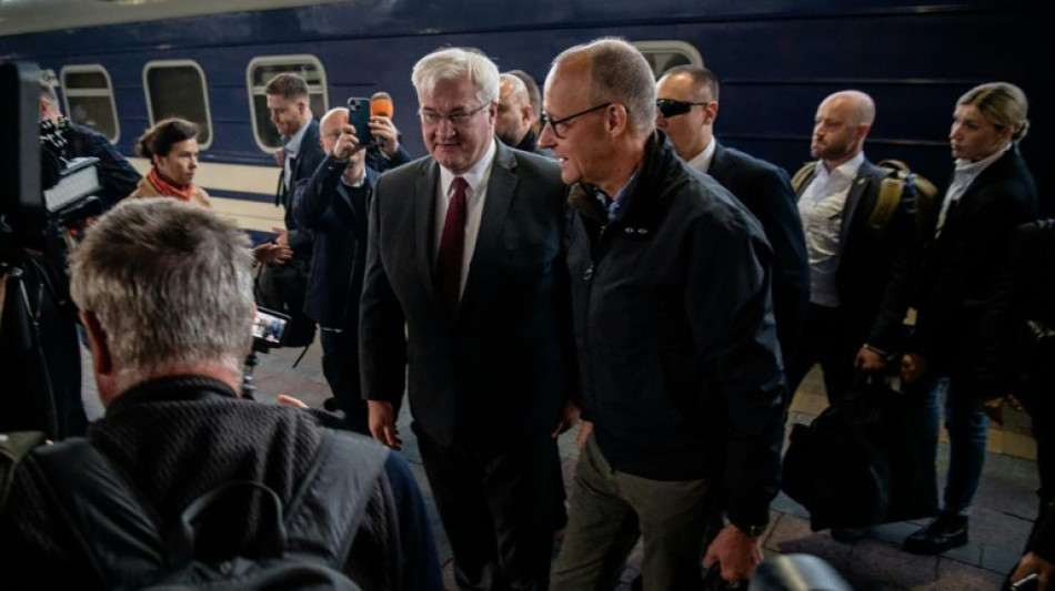 Russia strikes hit Kyiv as Germany's Merz visits
