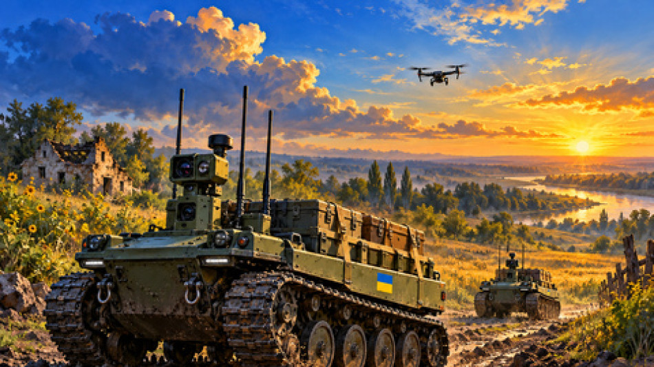 Ukraine sends ground robots